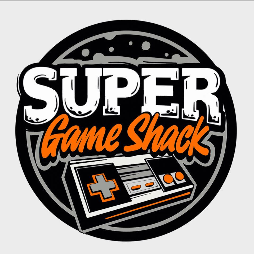 Super Game Shack logo with NES style controller
