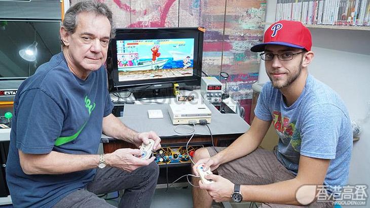  Owners Terry and Dan playing the Nintendo Playstation Prototype
