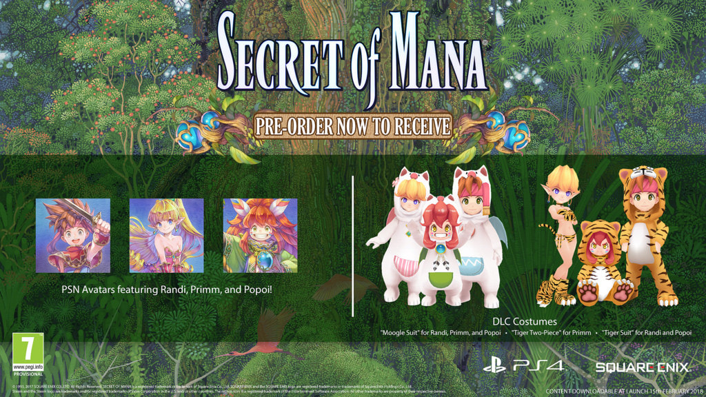 Secret of Mana 3D Remake pre-order