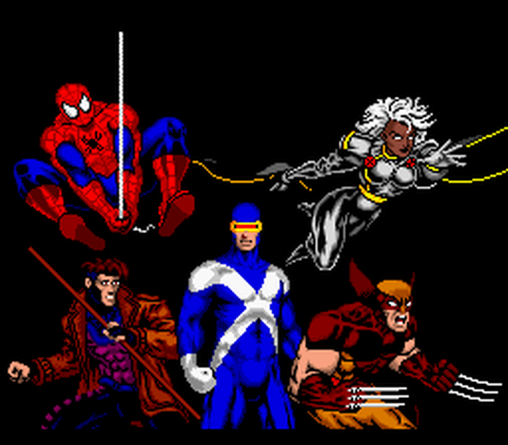 Spiderman & The X-Men Revenge characters