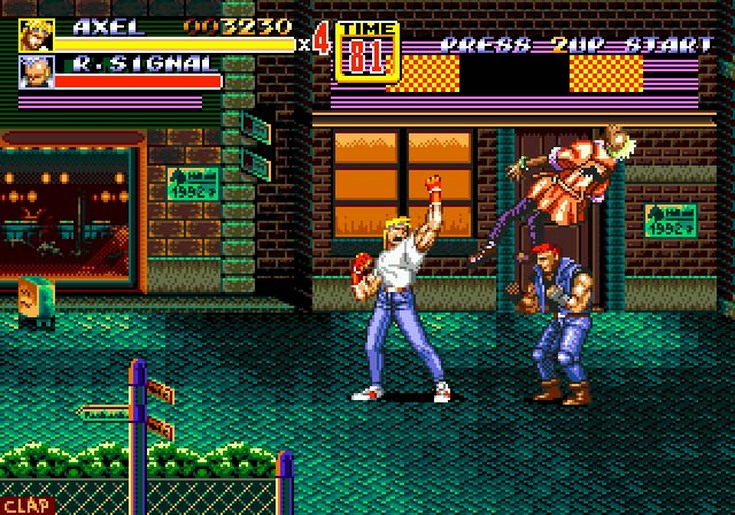 Axel punch streets of rage 2